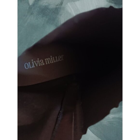 Olivia Miller  Faux Sherpa Fur Lined Ankle Boots With  Size 8 Brown Taupe Color - Picture 10 of 12